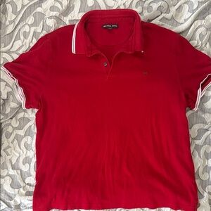 Michael Kors Vibrant Red Polo Shirt